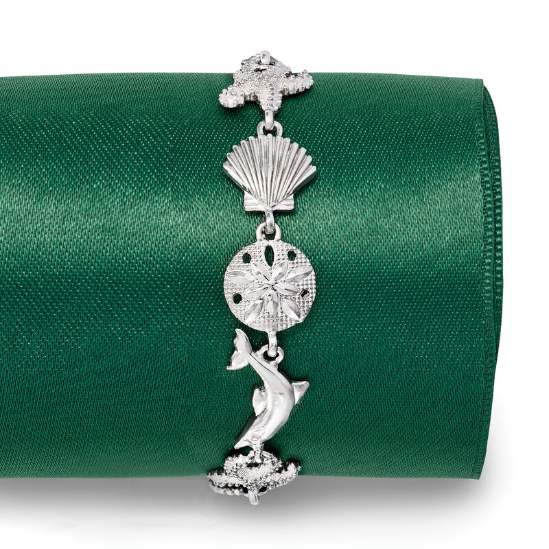 Sterling Silver Sea Life Bracelet image number 3