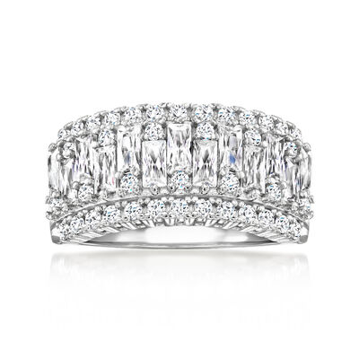 2.40 ct. t.w. CZ Ring in Sterling Silver
