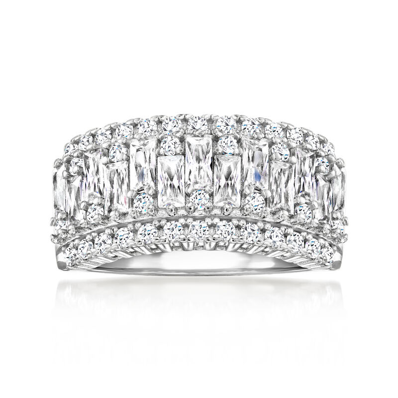 2.40 ct. t.w. CZ Ring in Sterling Silver image number 0