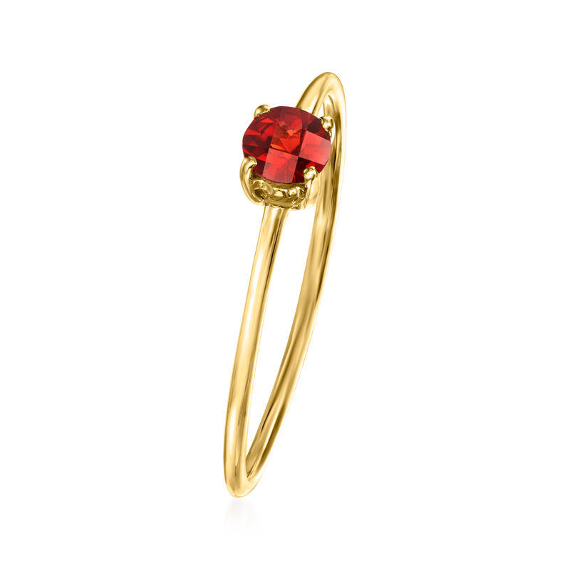 .20 Carat Garnet Ring in 14kt Yellow Gold image number 2