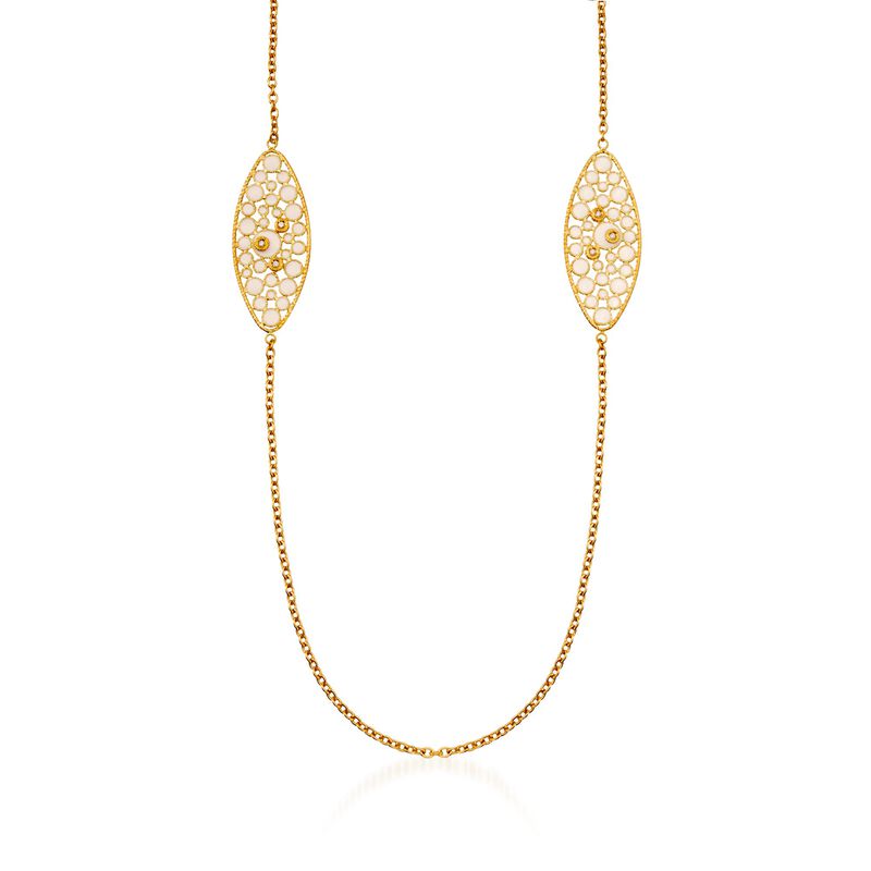 Roberto Coin "Bollicine" 18kt Yellow Gold Necklace with Diamonds image number 0