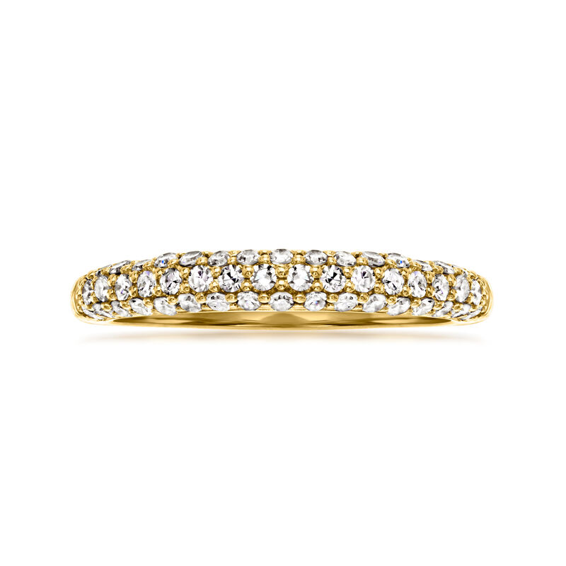 .50 ct. t.w. Pave Lab-Grown Diamond Ring in 18kt Gold Over Sterling image number 0