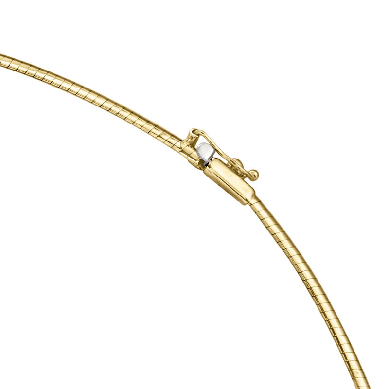C. 1980 Vintage 23.00 Carat Citrine Omega Necklace in 14kt and 18kt Yellow Gold. 18&quot; image number 2