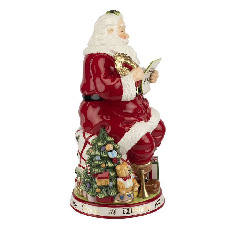 Spode "Christmas Tree" Large Santa Cookie Jar image number 1