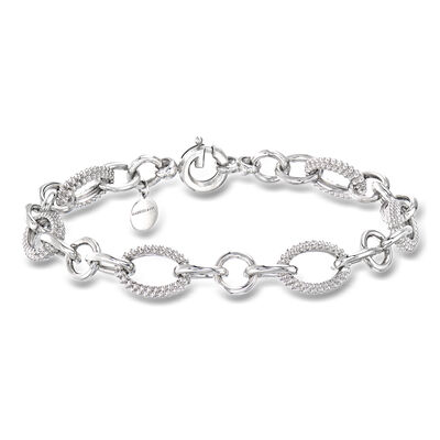 Gabriel & Co. Sterling Silver Oval-Link Bracelet