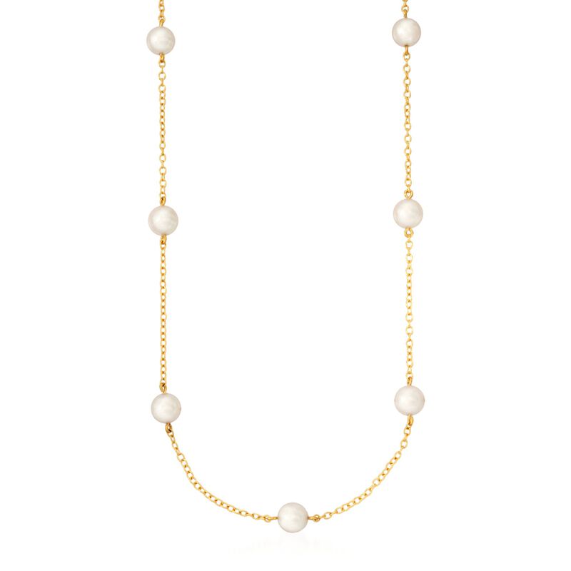 Mikimoto 5-5.5mm A+ Akoya Pearl Necklace in 18kt Yellow Gold image number 0