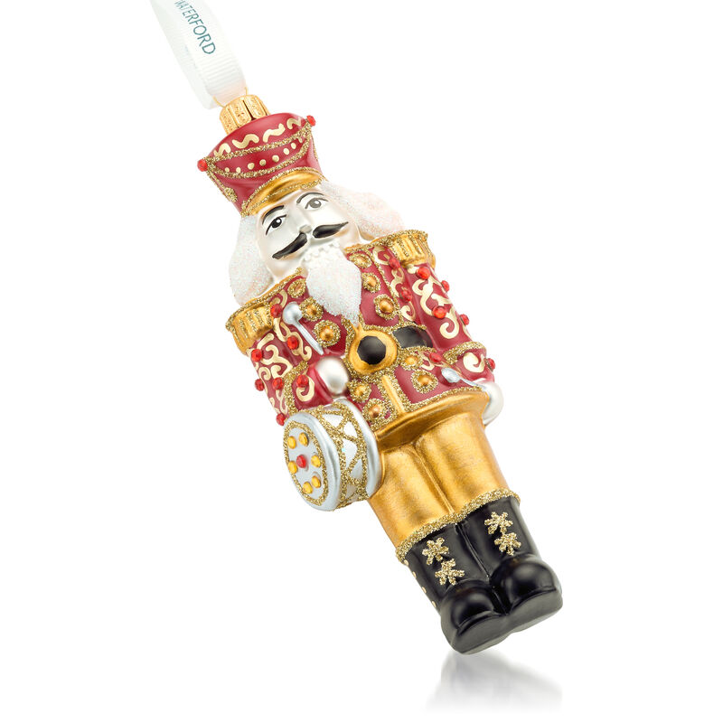 Waterford Crystal &quot;Holiday Heirlooms&quot; Glass Nutcracker Ornament image number 1