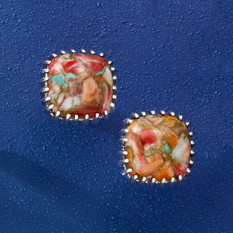 Turquoise Earrings in Sterling Silver image number 2