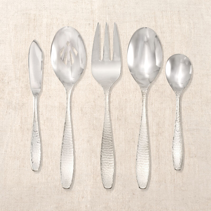 Reed & Barton &quot;Palmer Hammered&quot; 65-pc. Service for 12 Stainless Steel Flatware image number 1