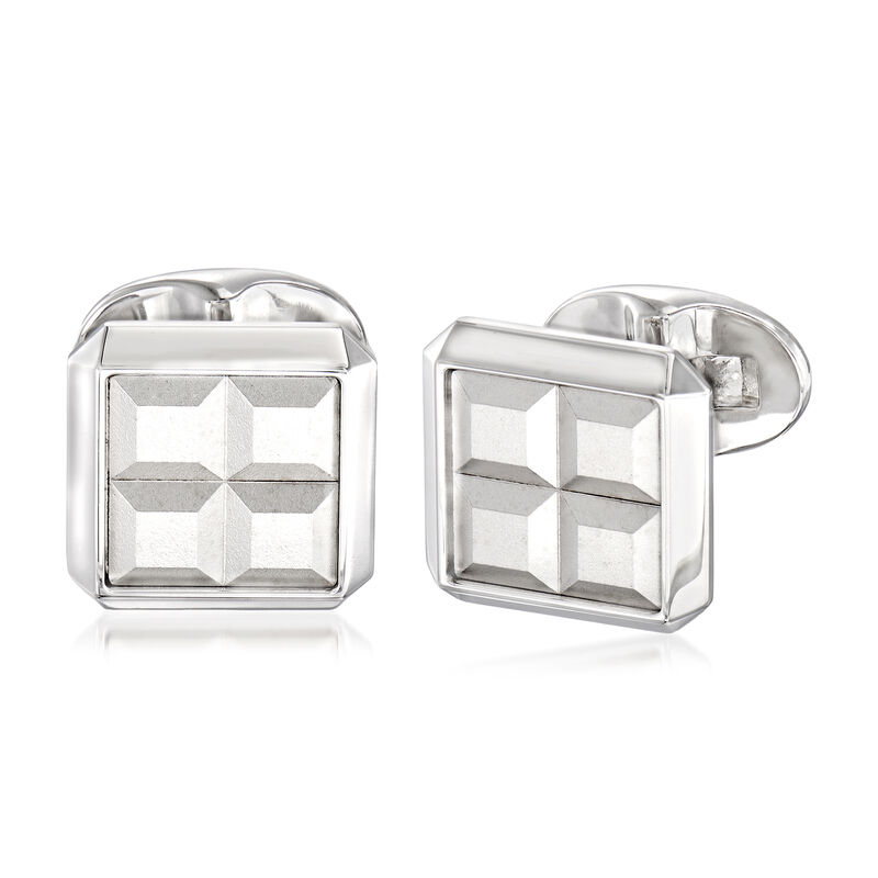 Gabriel Designs Sterling Silver Square Cuff Links image number 0