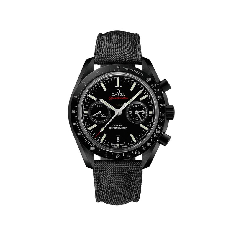 Omega Speedmaster Dark Side of the Moon Men's 44.25mm Black Ceramic Watch with Black Nylon Strap image number 0
