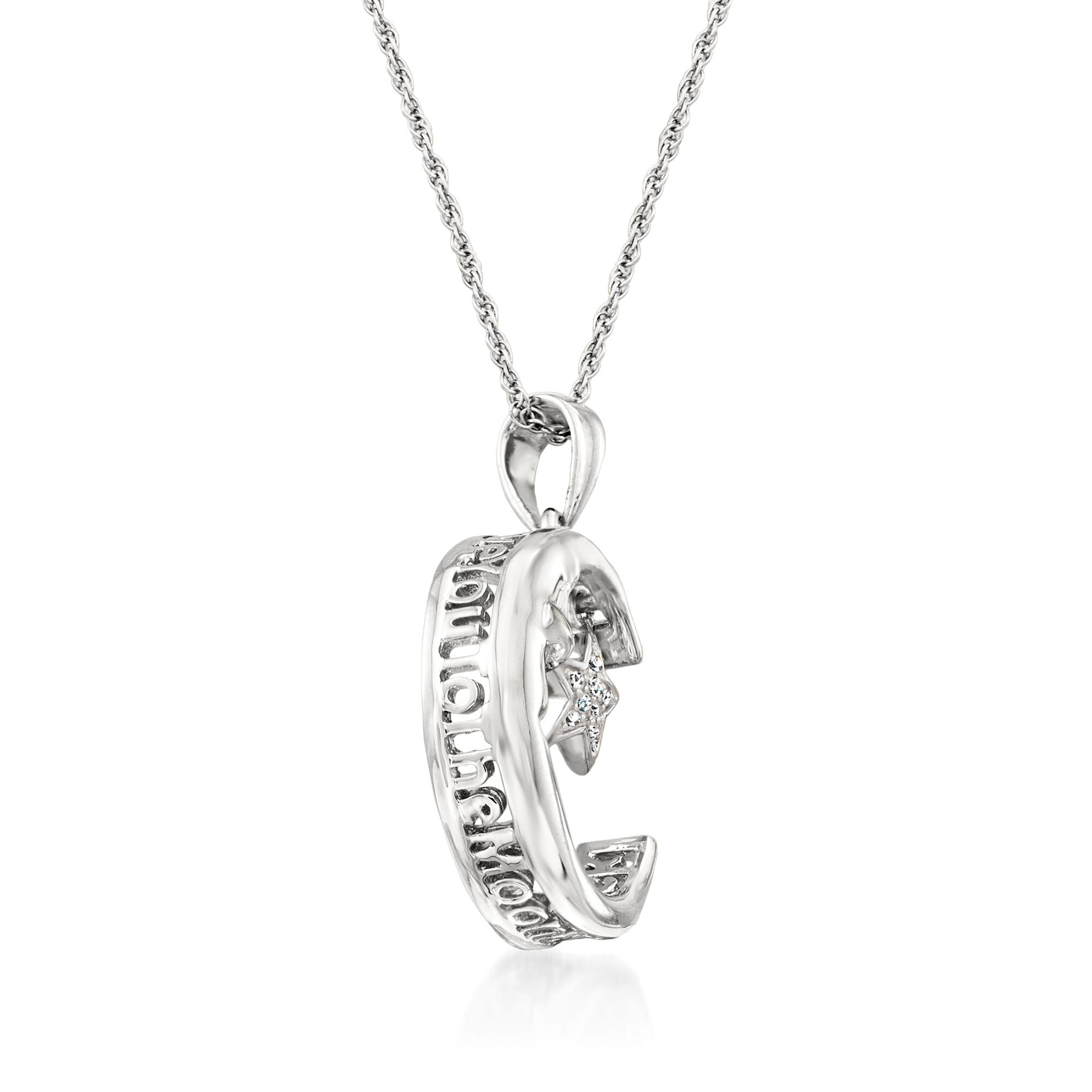 Moon and back necklace clearance