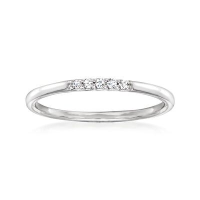 Diamond Ring in Sterling Silver