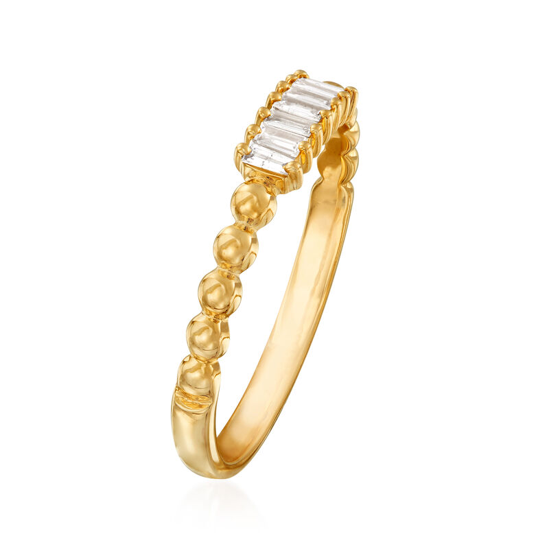 .10 ct. t.w. Diamond Multi-Baguette Ring in 14kt Yellow Gold image number 2