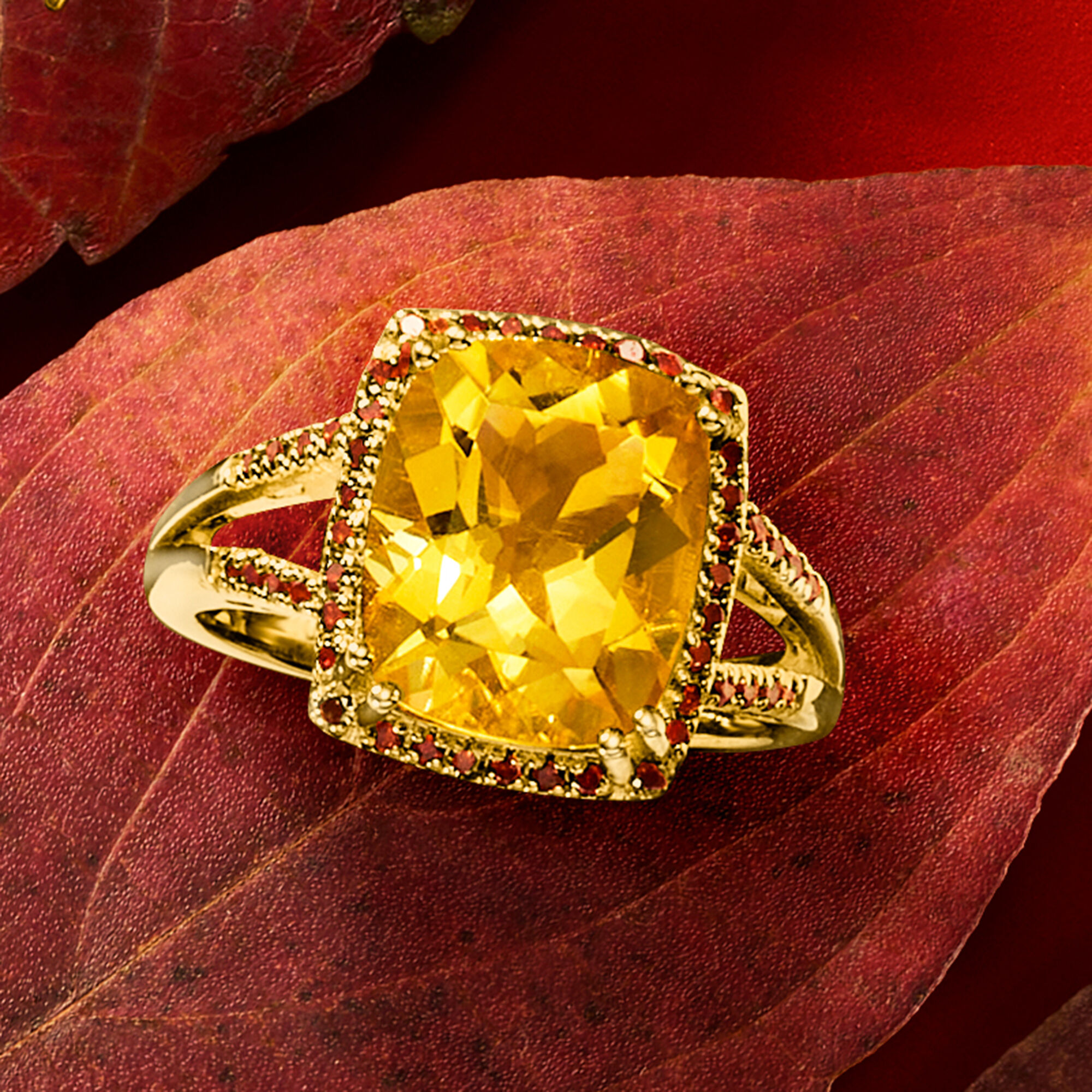 Red citrine jewelry top
