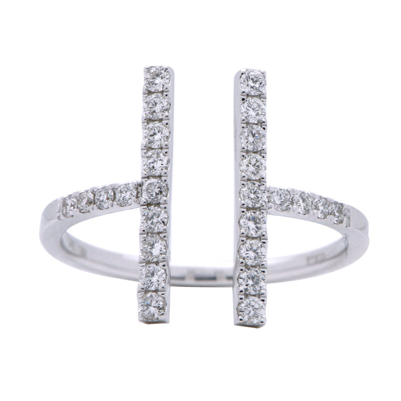 .39 ct. t.w. Diamond Open-Space Ring in 18kt White Gold image number 0