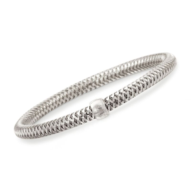Roberto Coin 18kt White Gold &quot;Primavera&quot; Bracelet. 7&quot; image number 0