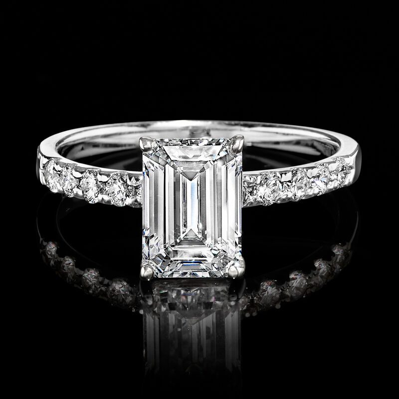 2.30 ct. t.w. Lab-Grown Diamond Ring in 14kt White Gold image number 2