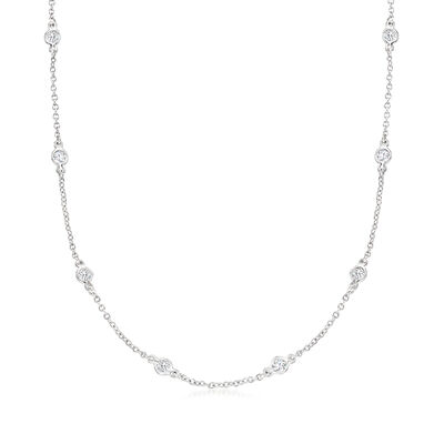 1.00 ct. t.w. CZ Necklace in Sterling Silver