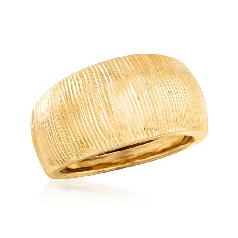 Italian 14kt Yellow Gold Dome Ring image number 3