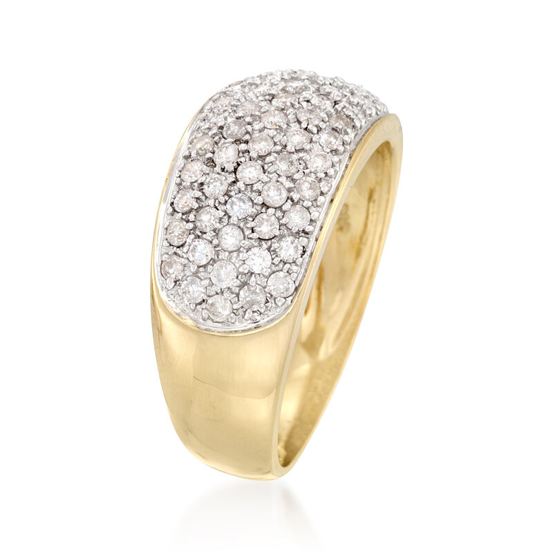 .70 ct. t.w. Pave Diamond Ring in 14kt Yellow Gold image number 2