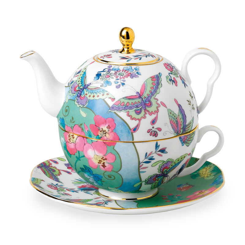 Wedgwood "Butterfly Bloom" Tea for One Teapot Set image number 0