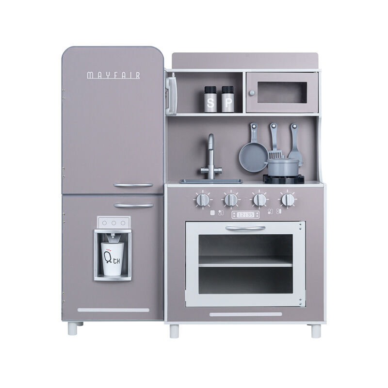 Teamson Kids &quot;Little Chef&quot; Mayfair Retro Play Kitchen in Grey image number 0