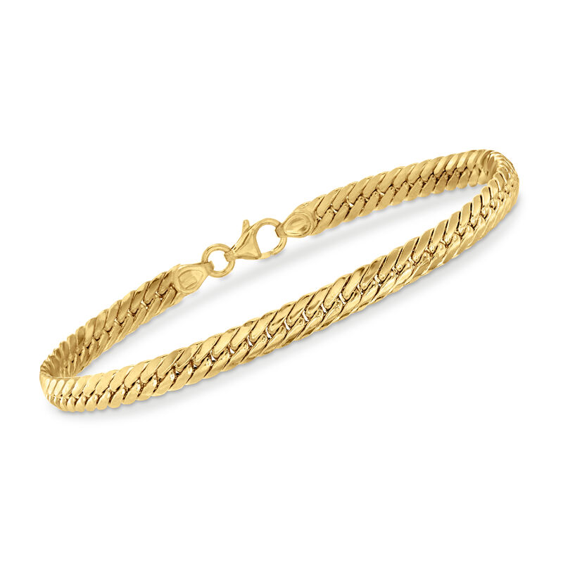 Italian 18kt Yellow Gold Cuban-Link Bracelet image number 0