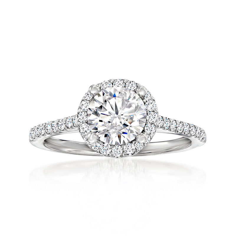 Gabriel Designs .50 ct. t.w. Diamond Engagement Ring Setting in 14kt White Gold image number 0