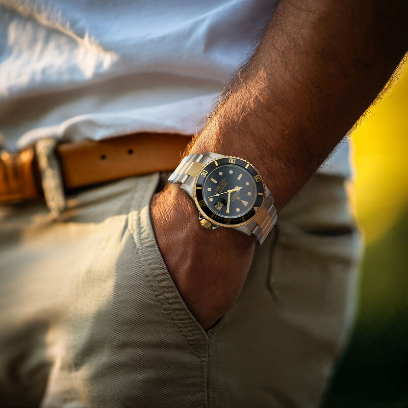 Pre-Owned Rolex Submariner Date Men's 40mm Automatic Stainless Steel and 18kt Yellow Gold Watch  image number 1