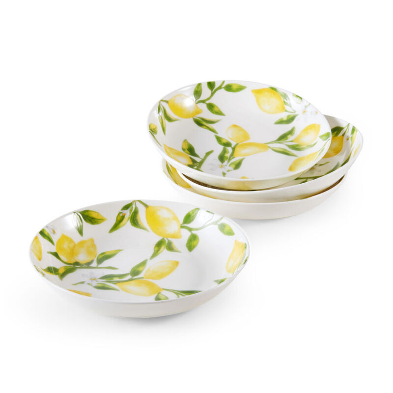 Mikasa "Lemons" Set of 4 Pasta Bowls image number 0