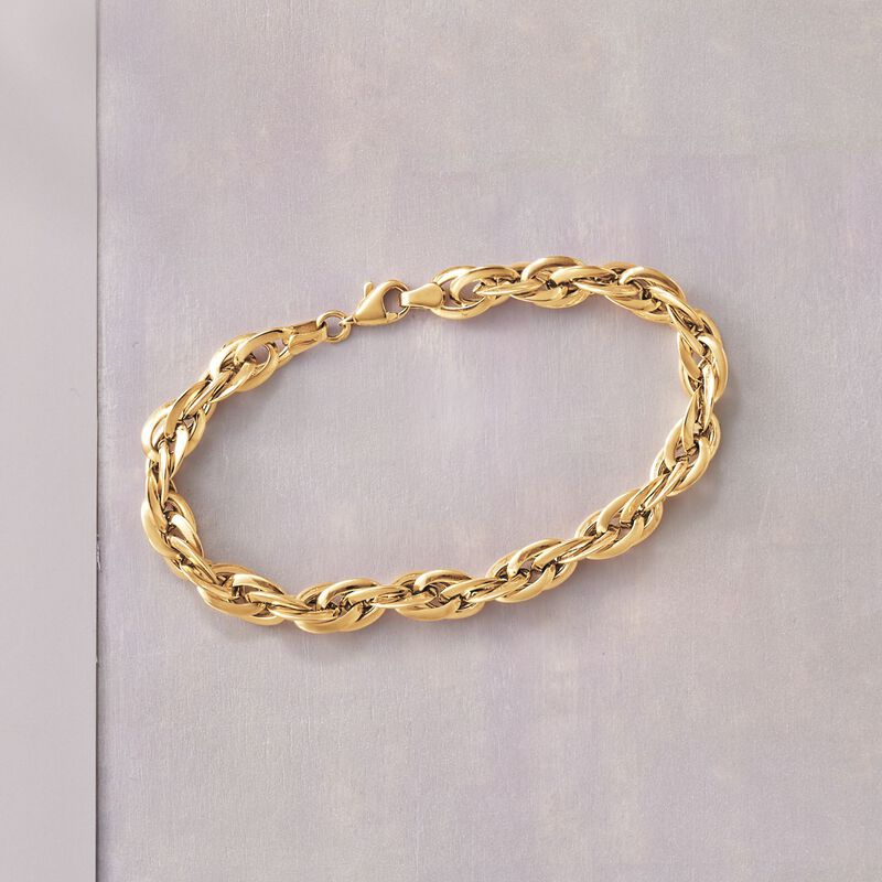 14kt Yellow Gold Mutli-Oval Link Bracelet image number 2