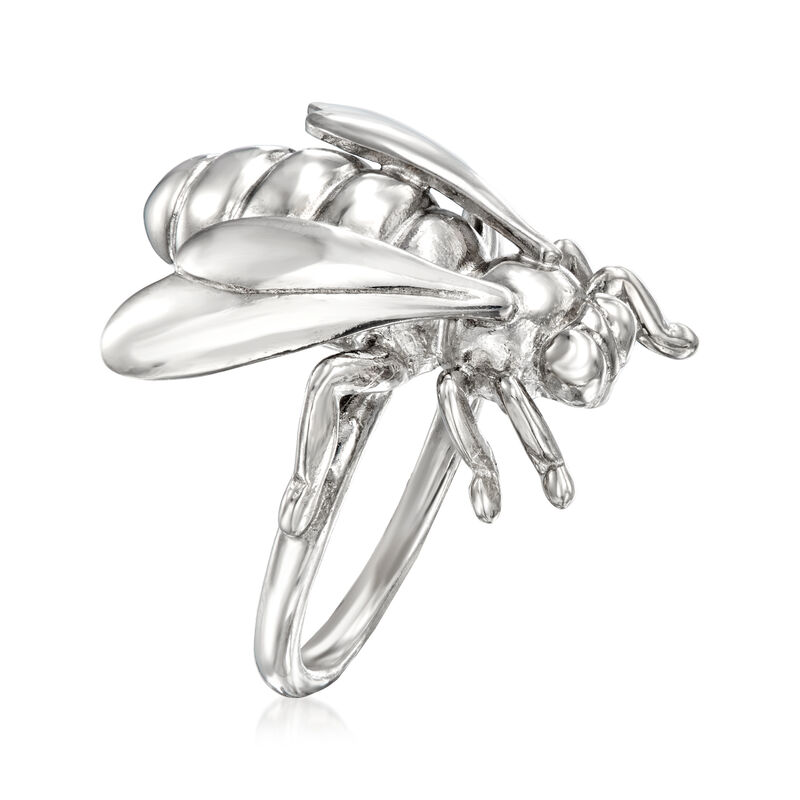 Italian Sterling Silver Bumblebee Ring image number 2