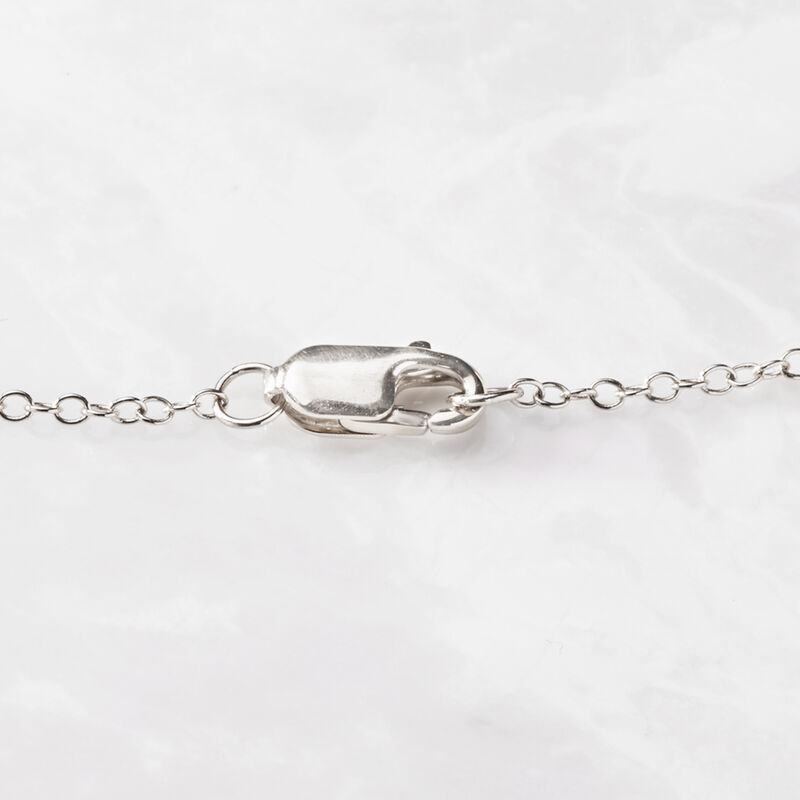 1.00 ct. t.w. Bezel-Set Diamond Station Necklace in 14kt White Gold image number 3