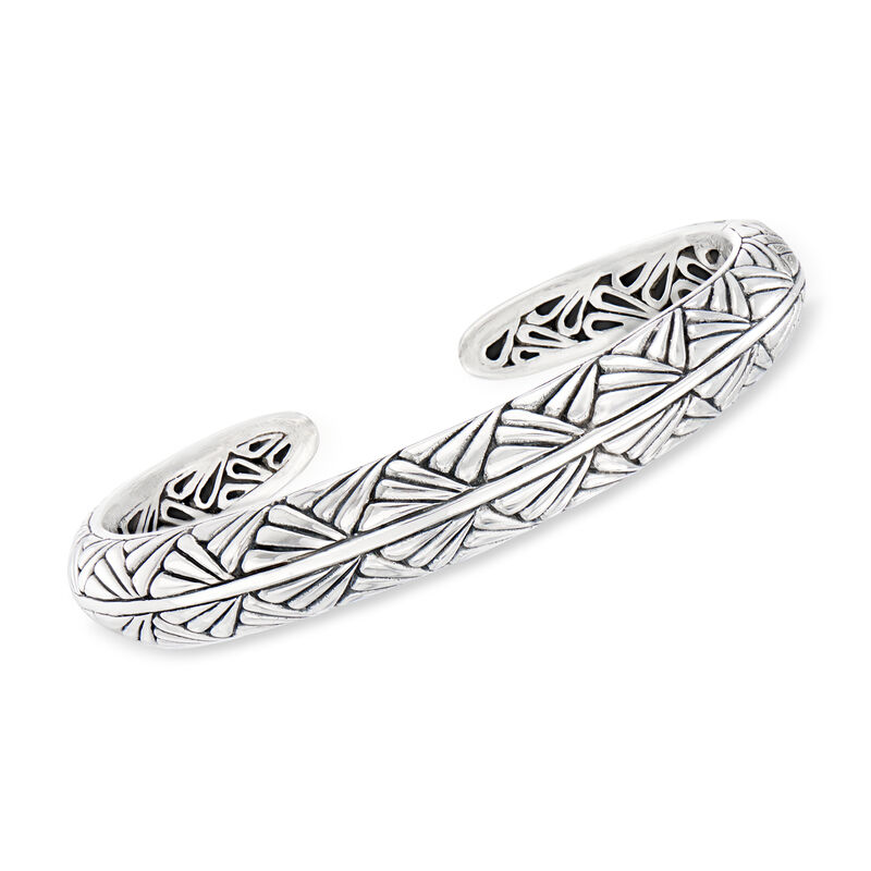 Sterling Silver Bali-Style Cuff Bracelet image number 0