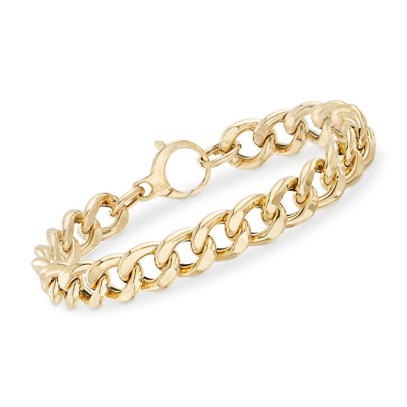 Italian 14kt Yellow Gold Curb-Link Bracelet image number 0