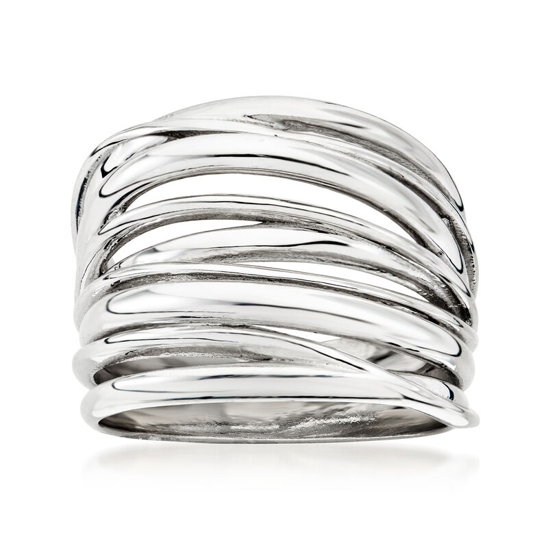 Italian Sterling Silver Highway Ring image number 0
