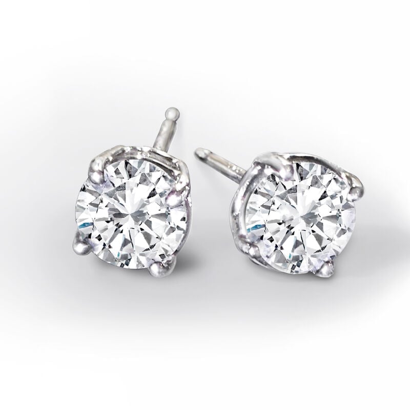 1.50 ct. t.w. Diamond Stud Earrings in 14kt White Gold image number 2