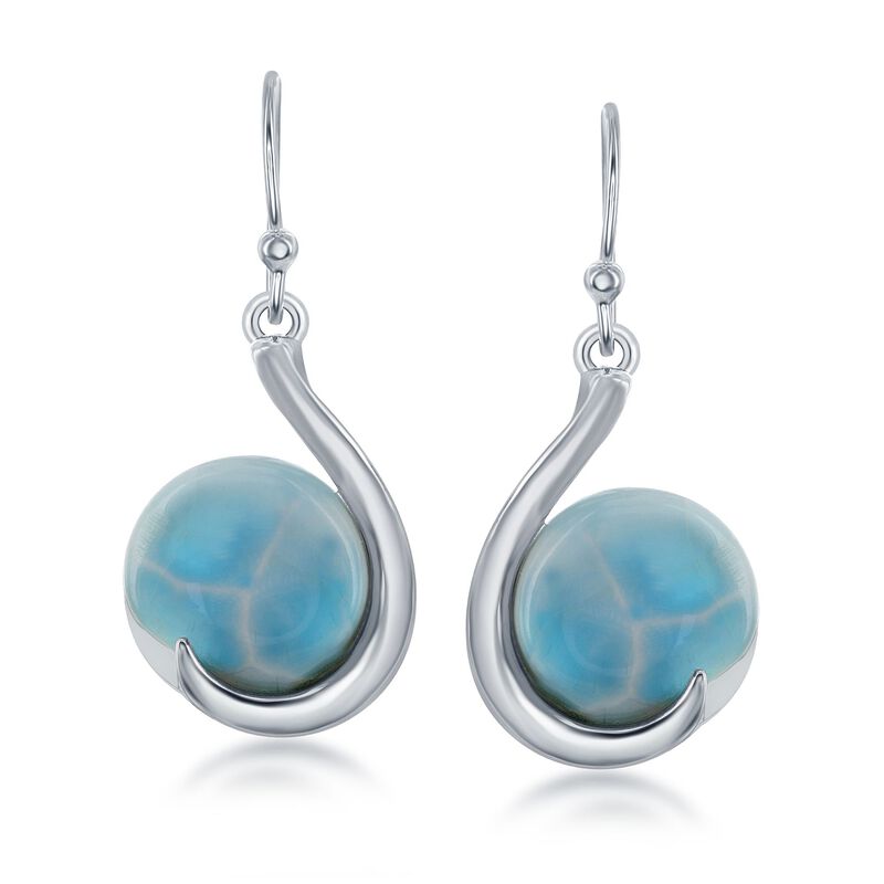Larimar Drop Earrings in Sterling Silver image number 0