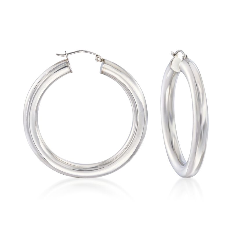 Sterling Silver Hoop Earrings image number 0