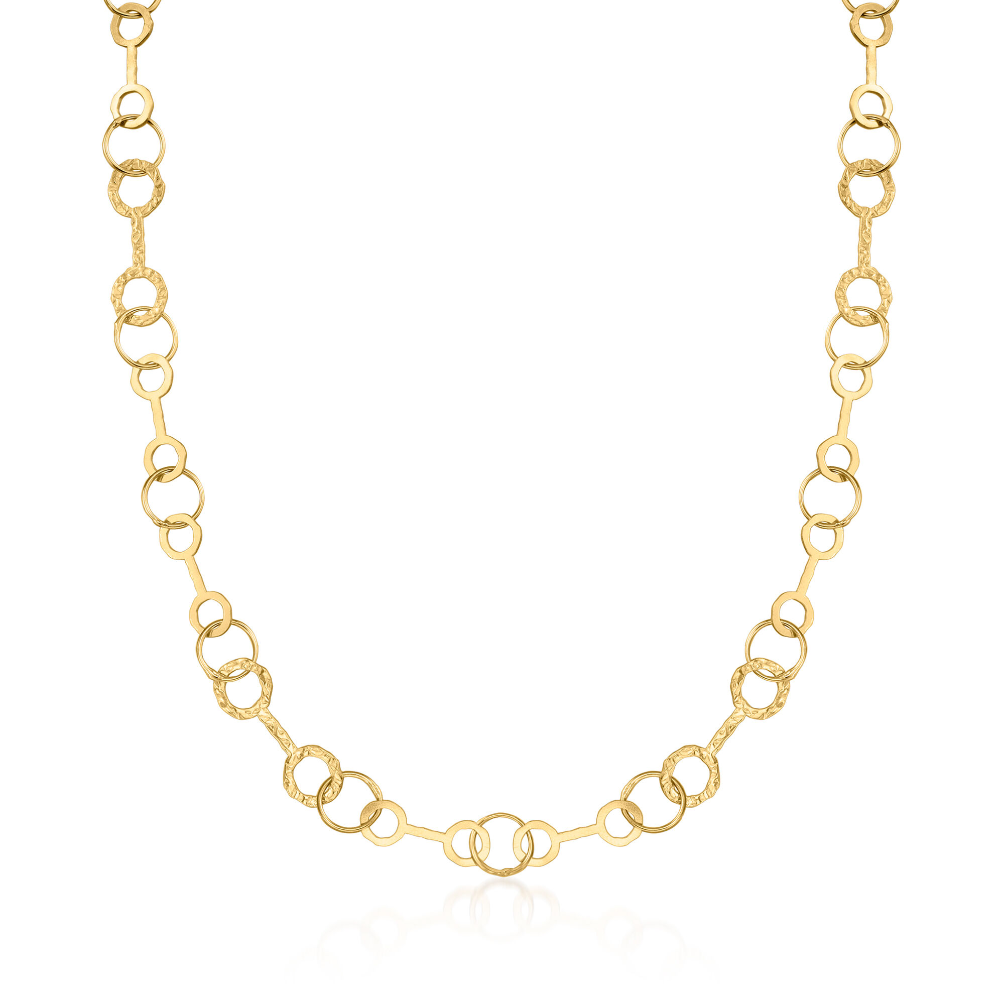 Ross-Simons 18kt Gold Over Sterling Mesh Bracelet. 7 inches 並行輸入品 18kt Gold Over Sterling Byzantine Ring | Ross Simons