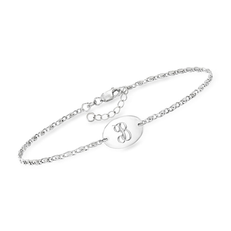 Sterling Silver Personalized Anklet image number 1