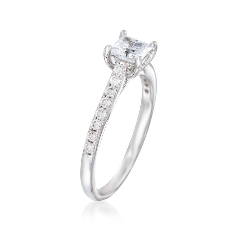 .27 ct. t.w. Diamond Engagement Ring Setting in 14kt White Gold image number 2