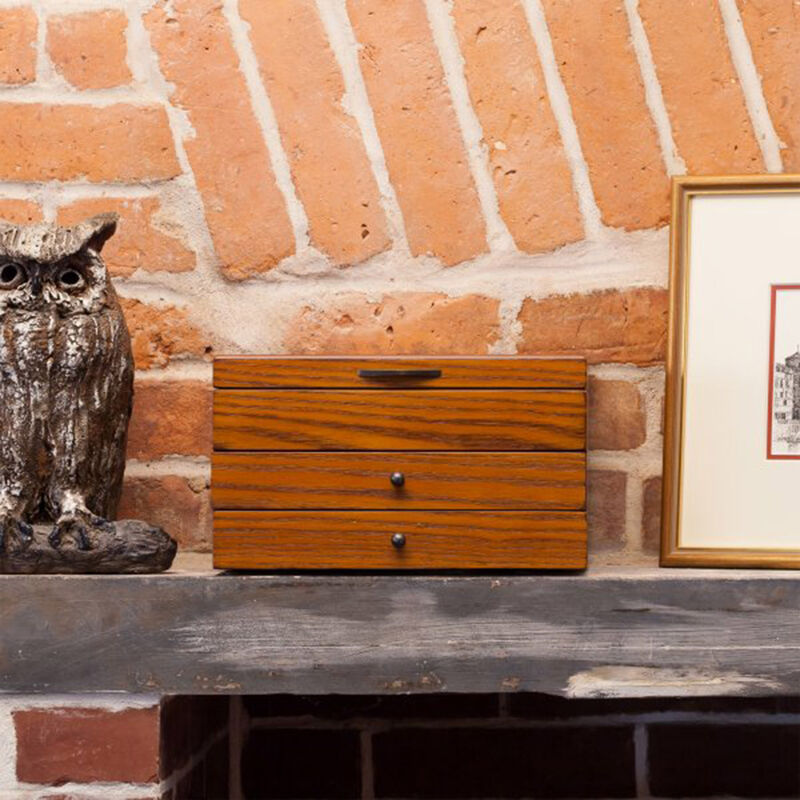 Mele & Co. "Selma" Walnut-Finish Wooden Jewelry Box image number 3