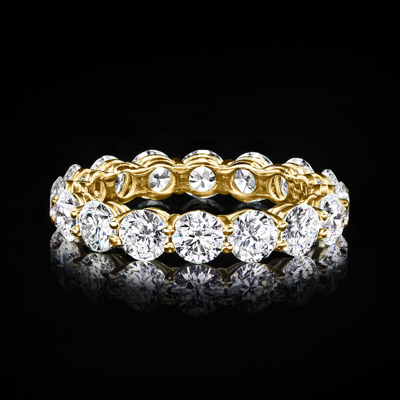 4.00 ct. t.w. Lab-Grown Diamond Eternity Band in 14kt Yellow Gold image number 3