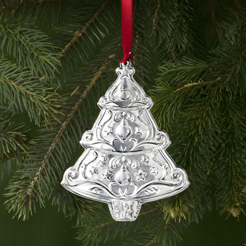 Gorham 2025 Sterling Silver Annual Christmas Tree Ornament - 9th Edition image number 1