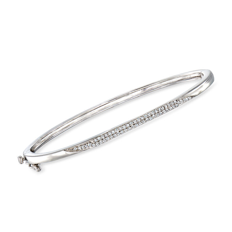 .30 ct. t.w. Diamond Bangle Bracelet in Sterling Silver image number 0