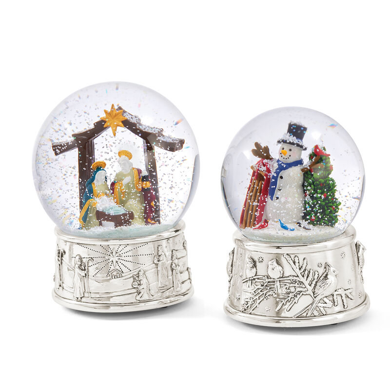 Reed & Barton Nativity Musical Snow Globe image number 1