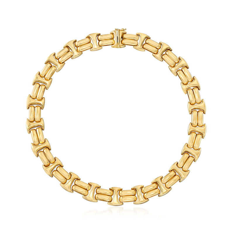 C. 1990 Vintage 14kt Yellow Gold Collar Necklace image number 0