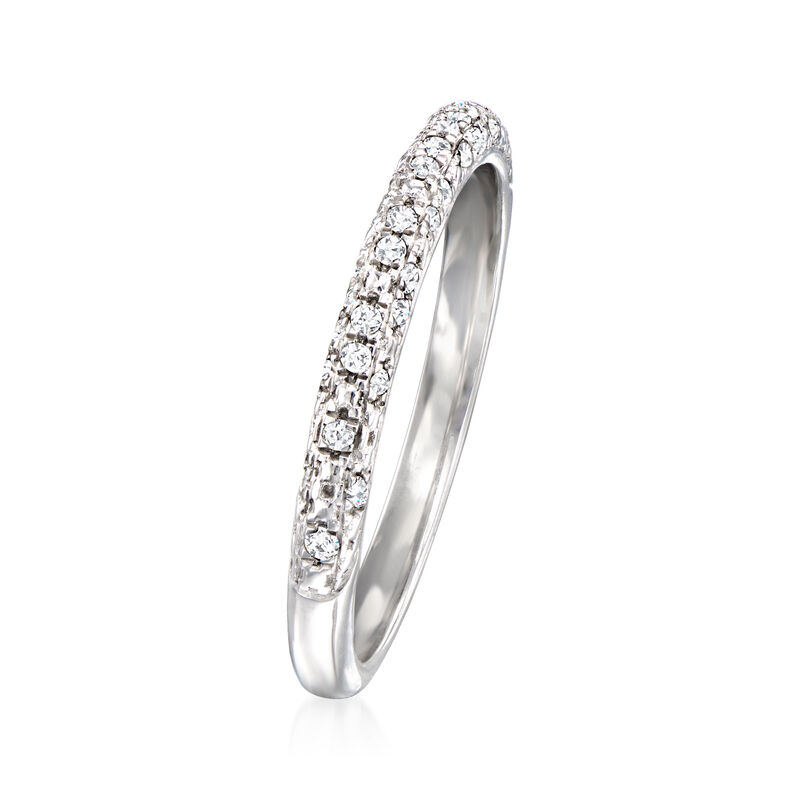 .15 ct. t.w. Diamond Cluster Band in Sterling Silver image number 1